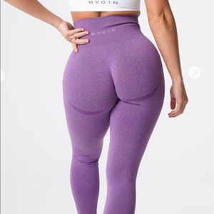 NVGTN violet contour seamless leggings. Worn once